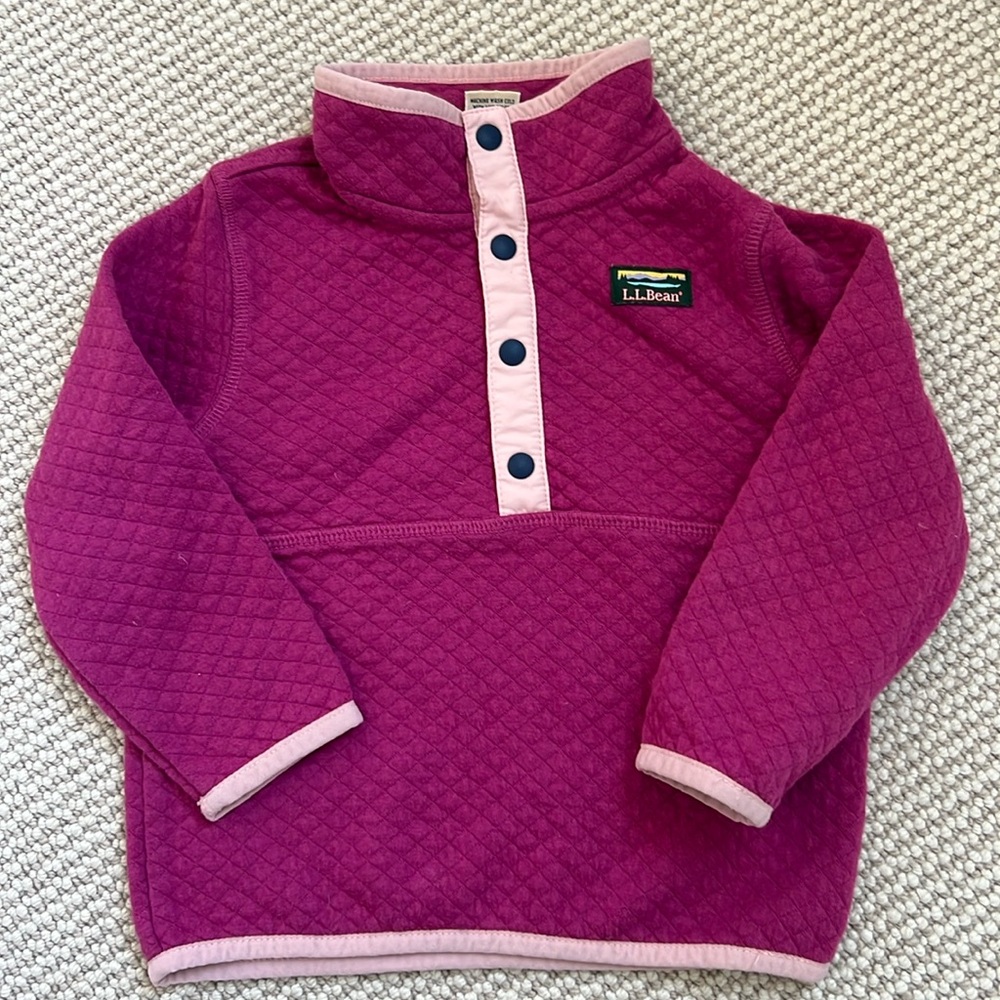 Size 2T magenta pull over from LL Bean GUC